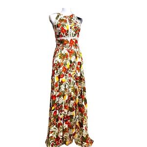 Jaase Maxi Dress Women’s Halter Tomato Print size XL